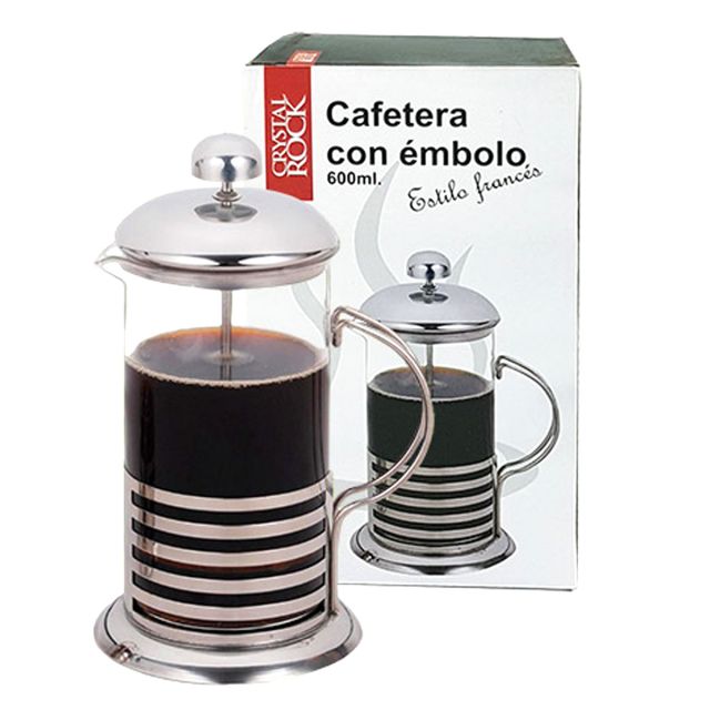 Cafetera Émbolo Base Acero 1Lt