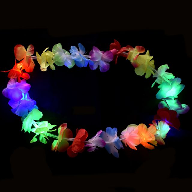 Collar Hawaiano Luminoso LED