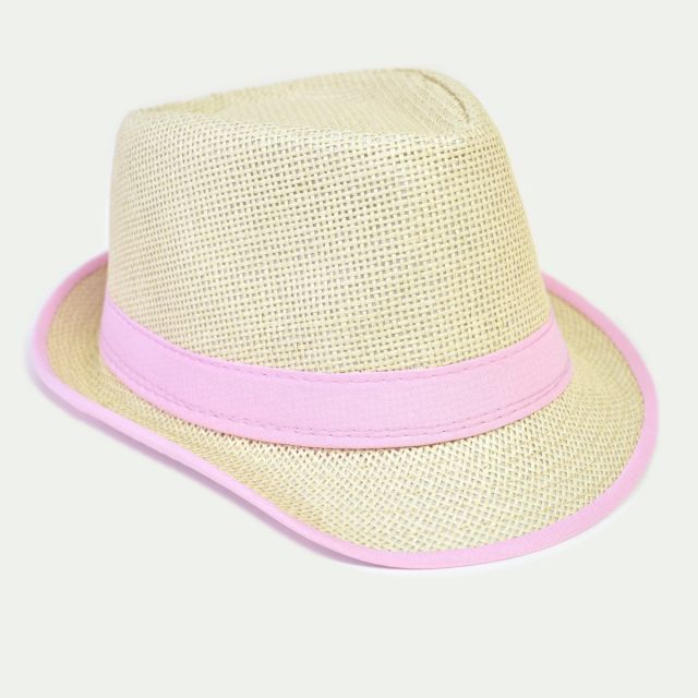 Sombrero Panamá Fluor-Rosa
