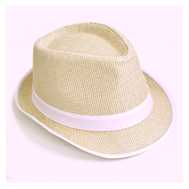 Sombrero Panama Fluor-Blanco