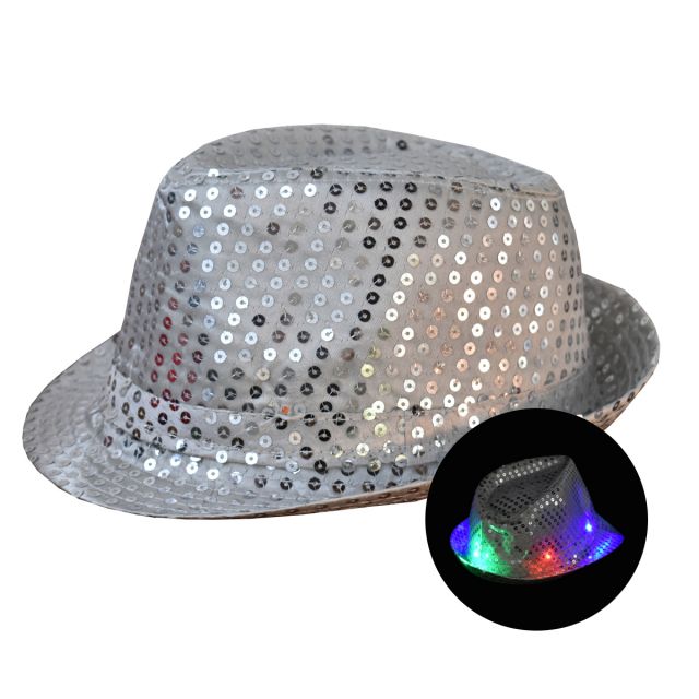 Sombrero Luminoso LED-Blanco